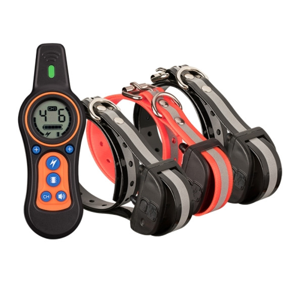 WL-0225 Remote Control Trainer Training Dog Barking Control Collar, Style:1 to 3