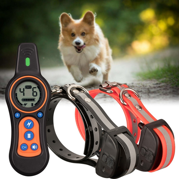 WL-0225 Remote Control Trainer Training Dog Barking Control Collar, Style:1 to 2
