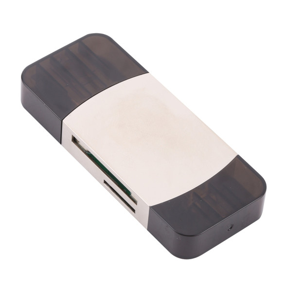 8 In 1 Type-C / USB-C + 8 Pin + Dual USB + SD + TF + Micro Card + OTG Multi-function Adapter