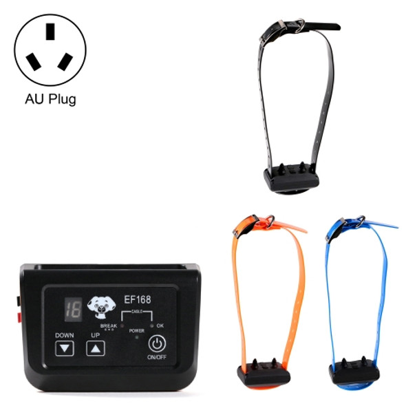 EF168 Wired Rechargeable Waterproof Pet Electronic Fence Dog Training Device, Style:1 to 3(AU Plug)
