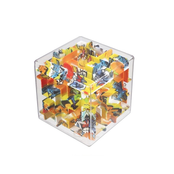 3D Labyrinth Cube Educational Toys,Style: Big Hexahedron - Art