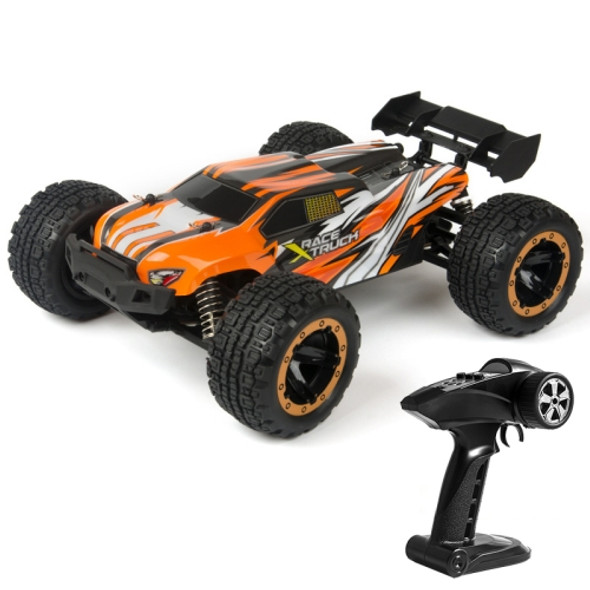 SG-1602 Brushless Version 2.4G Remote Control Competitive Bigfoot Off-road Vehicle 1:16 Sturdy and Playable Four-wheel Drive Toy Car Model with LED Headlights (Orange)