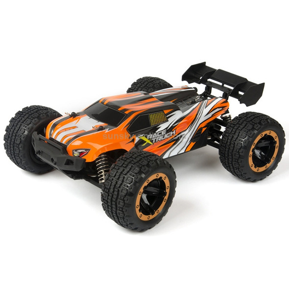 SG-1602 Brushless Version 2.4G Remote Control Competitive Bigfoot Off-road Vehicle 1:16 Sturdy and Playable Four-wheel Drive Toy Car Model with LED Headlights (Orange)