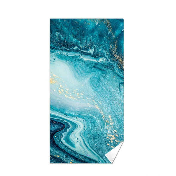 Double-Faced Velvet Quick-Drying Beach Towel Printed Microfiber Beach Swimming Towel, Size: 160 x 80cm(Vast Silver)