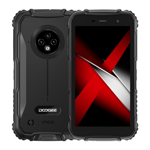 [HK Warehouse] DOOGEE S35T Rugged Phone, 3GB+64GB, Waterproof Dustproof Shockproof, Triple Back Cameras, Face Identification, 5.0 inch Android 11 UNISOC UMS312 Quad Core up to 2.0GHz, Network: 4G, OTG (Black)