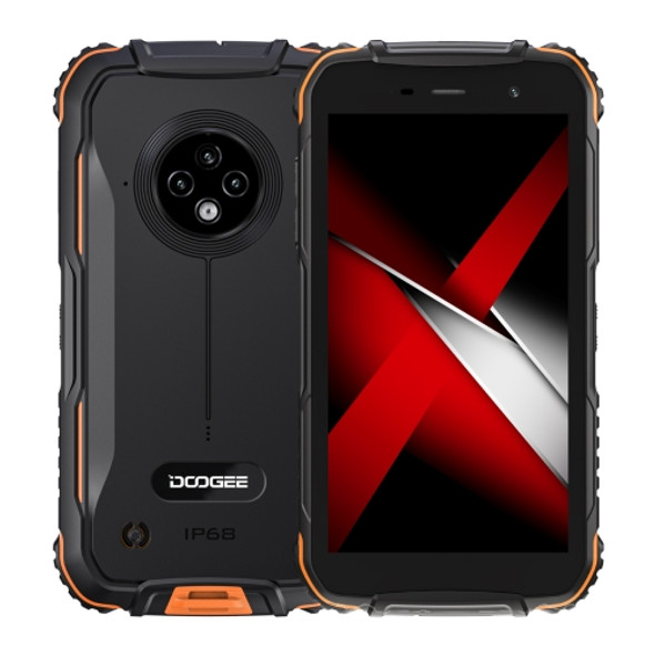 [HK Warehouse] DOOGEE S35T Rugged Phone, 3GB+64GB, Waterproof Dustproof Shockproof, Triple Back Cameras, Face Identification, 5.0 inch Android 11 UNISOC UMS312 Quad Core up to 2.0GHz, Network: 4G, OTG (Orange)
