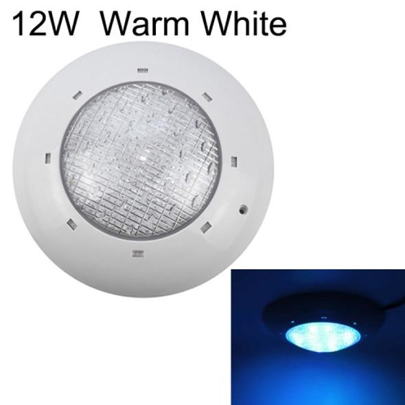 12W ABS Plastic Swimming Pool Wall Lamp Underwater Light(Warm White)