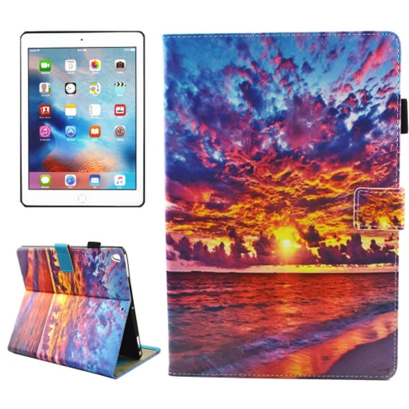 For iPad Pro 10.5 inch Sunset Landscape Pattern Horizontal Flip Leather Protective Case with Holder & Card Slots & Wallet & Pen Slot &Sleep / Wake-up