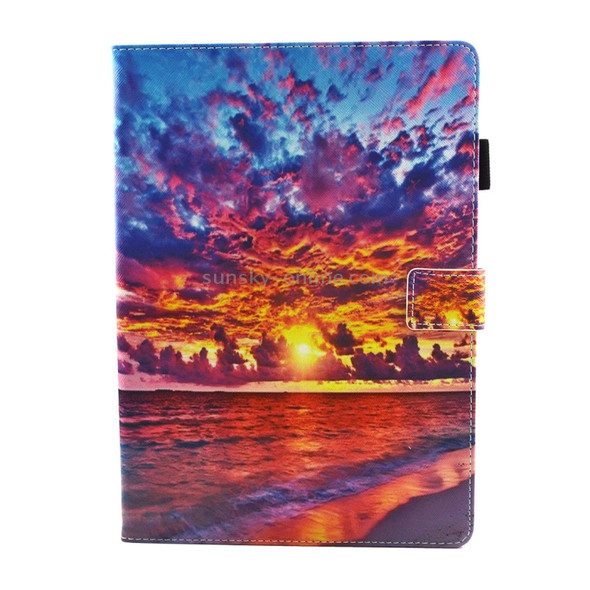For iPad Pro 10.5 inch Sunset Landscape Pattern Horizontal Flip Leather Protective Case with Holder & Card Slots & Wallet & Pen Slot &Sleep / Wake-up