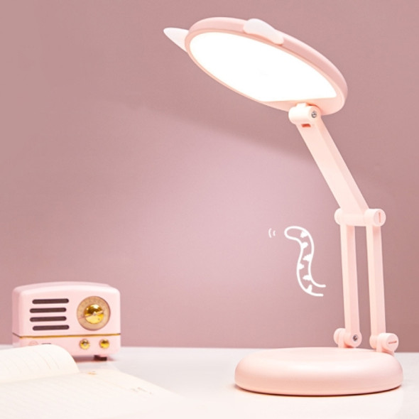 WH-C17 Cat Ear Folding Touch Charging Desk Lamp, Specification: Ear Type 4800mAh