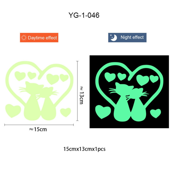 5 PCS Cartoon Luminous Home Decoration Switch Stickers(YG-1-046)