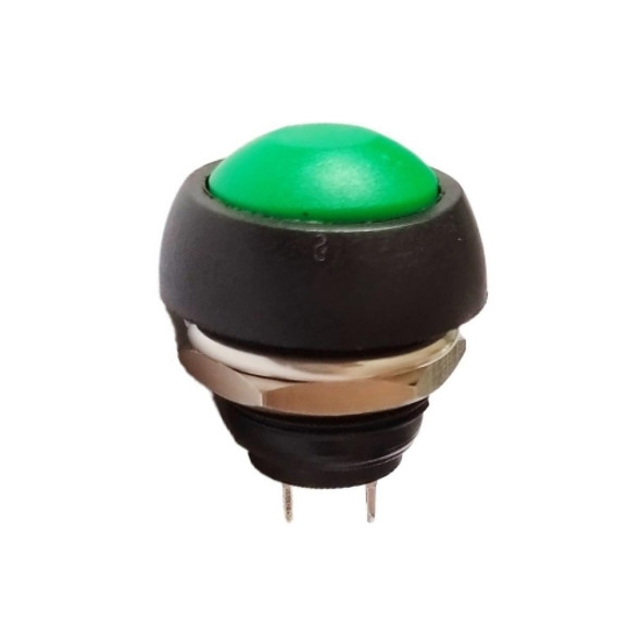 10 PCS Small Waterproof Self-Reset Button Switch(Green)