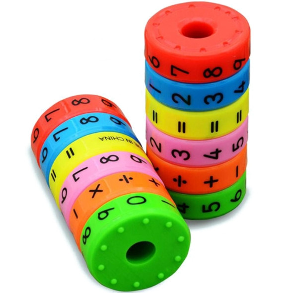 Kids Preschool Educational Plastic Toys Children Math Numbers DIY Assembling Puzzles
