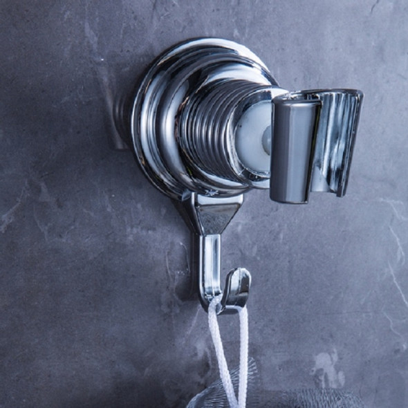 3 PCS Suction Cup Shower Seat Bathroom Shower Bracket Hook(Silver)