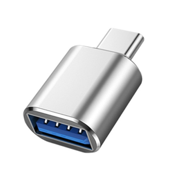 10 PCS USB 3.0 Female to USB-C / Type-C Male OTG Adapte(Silver)