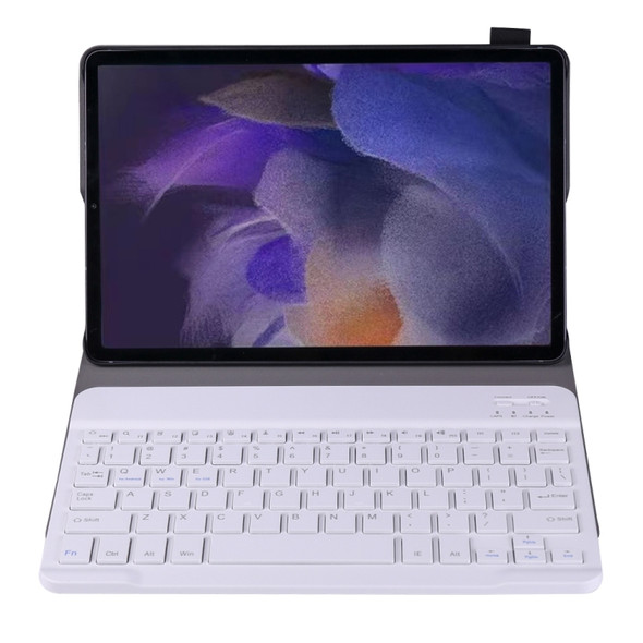 A08 Ultra-thin Bluetooth Keyboard Leather Case For Samsung Galaxy Tab A8 2021 SM-X205 / SM-X200(Rose Gold)
