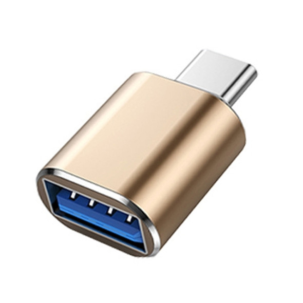 10 PCS USB 3.0 Female to USB-C / Type-C Male OTG Adapte(Gold)