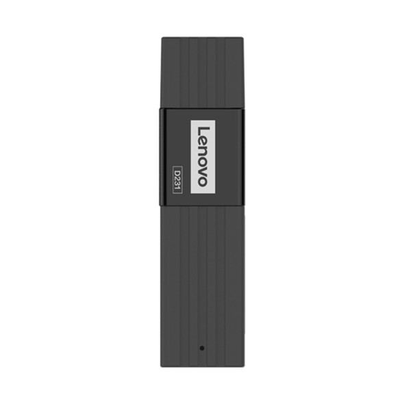 Original Lenovo D231 2 in 1 5Gbps USB 3.0 Card Reader (Black)