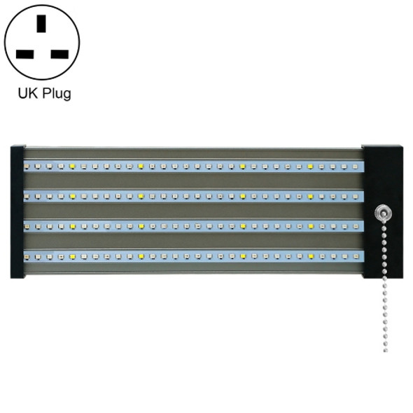 LED Growth Lamp Full Spectrum Plant Light Tube, Style: Large Four Rows 30cm(UK Plug)