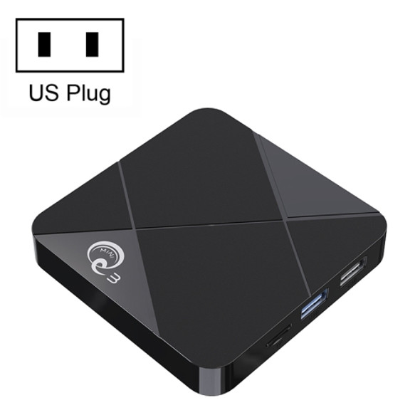 Q3 4K HD Smart TV Box, Android 7.1, Amlogic S905L Quad Core, 1GB+8GB, US Plug