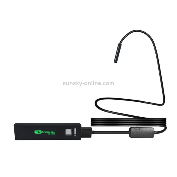 2.0MP HD Camera WiFi Endoscope Snake Tube Inspection Camera with 8 LED, Waterproof IP68, Lens Diameter: 8mm, Length: 7m, Soft Line