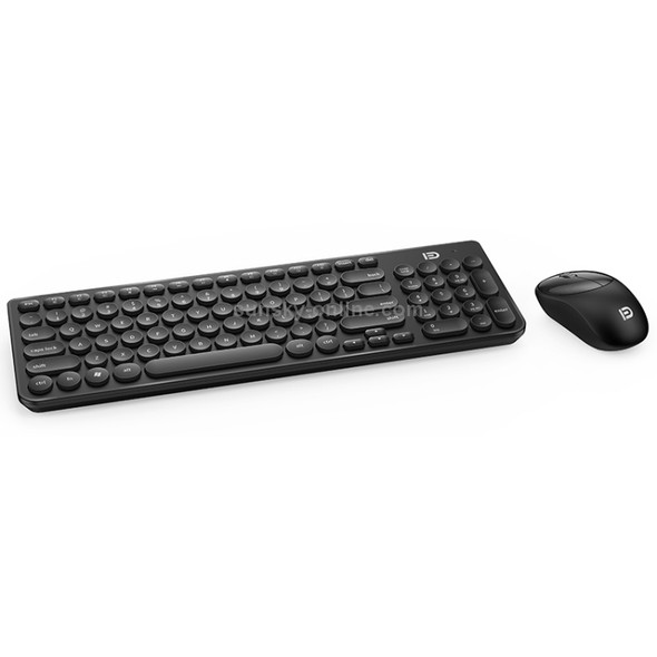 FOETOR iK6630 Wireless Keyboard and Mouse Set (Black)