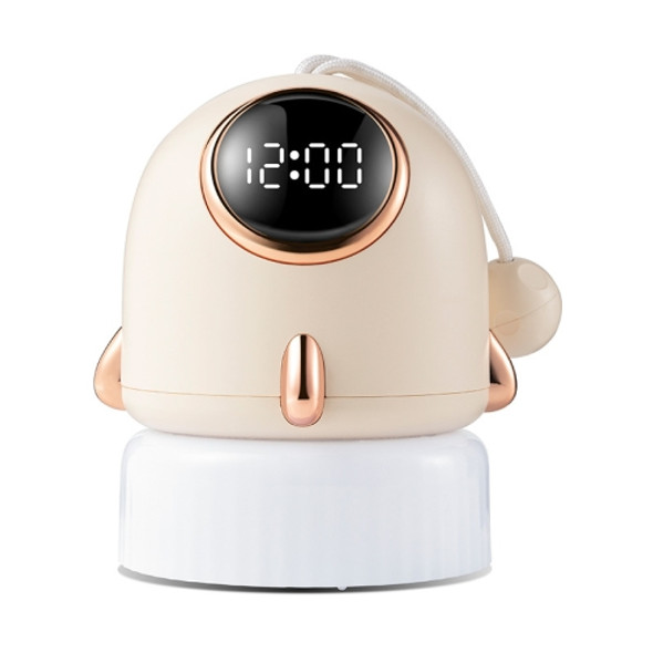 TW-L47 Small Rocket Portable Clock LED Projection Lamp(Beige)