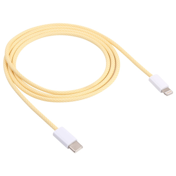 20W PD USB-C / Type-C to 8 Pin Data Cable, Cable Length: 1m(Yellow)