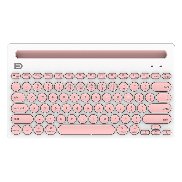 FOETOR iK3381 Three-device Simultaneous Bluetooth Keyboard (Pink)