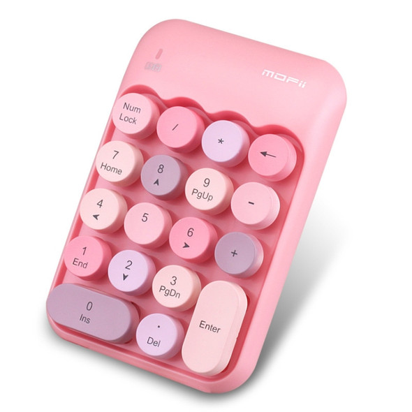 MOFii X910 2.4G 18 Keys 1600 DPI Wireless Numeic Keypad(Pink)