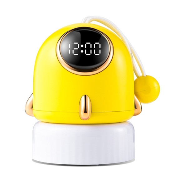 TW-L47 Small Rocket Portable Clock LED Projection Lamp(Yellow)
