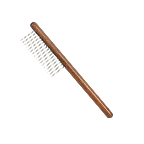 Pet Comb For Cats And Dogs Remove Floating Hair Solid Wood Comb(C)