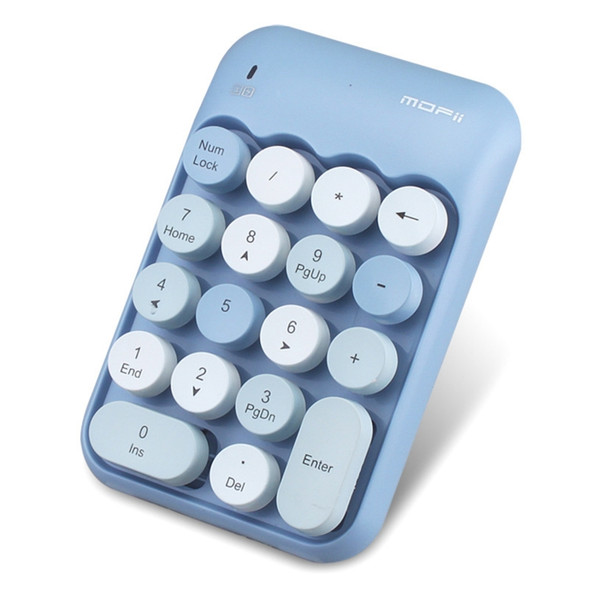 MOFii X910 2.4G 18 Keys 1600 DPI Wireless Numeic Keypad(Blue)