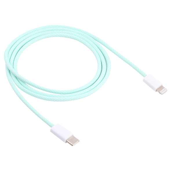 20W PD USB-C / Type-C to 8 Pin Data Cable, Cable Length: 1m(Green)
