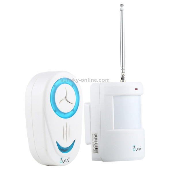 OULIA 220V Wireless Sensor Door Chime Electro Guard Watch, US Plug