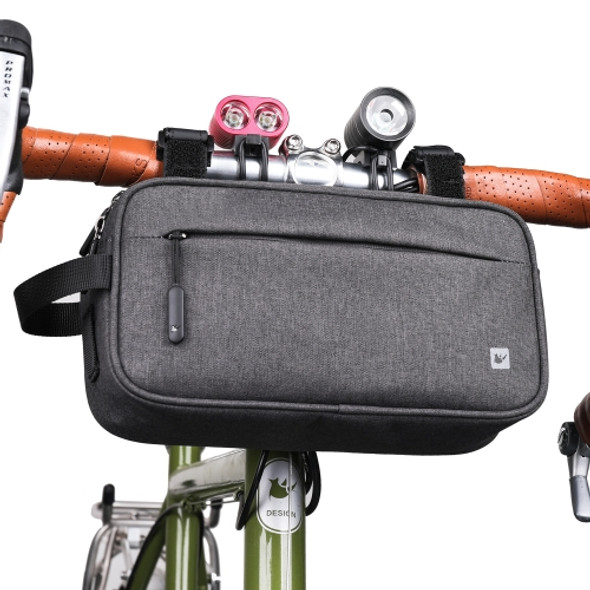 Rhinowalk X21921 2.5L Bicycle Front Hanging Bag(Full Gray)