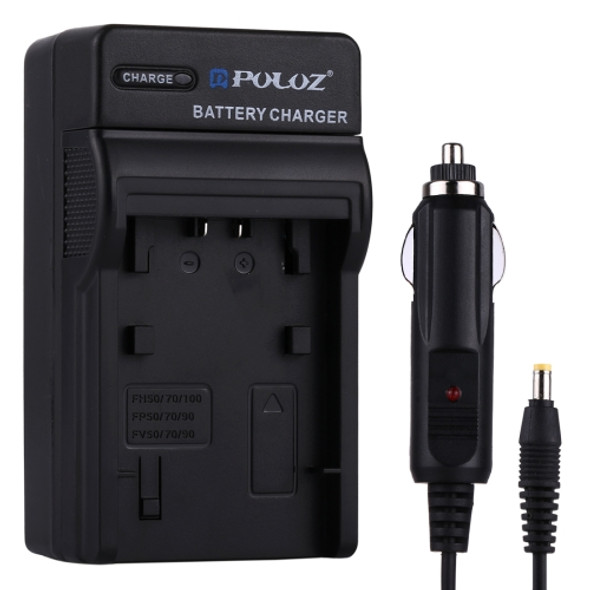 PULUZ Digital Camera Battery Car Charger for Sony NP-FH50 / NP-FH70 / NP-FH100 / NP-FP50 / NP-FP70 / NP-FP90 / NP-FV50 / NP-FV70 / NP-FV90 Battery