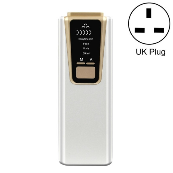 Home Whole Body Freezing Point Hair Removal Instrument UK Plug(White)