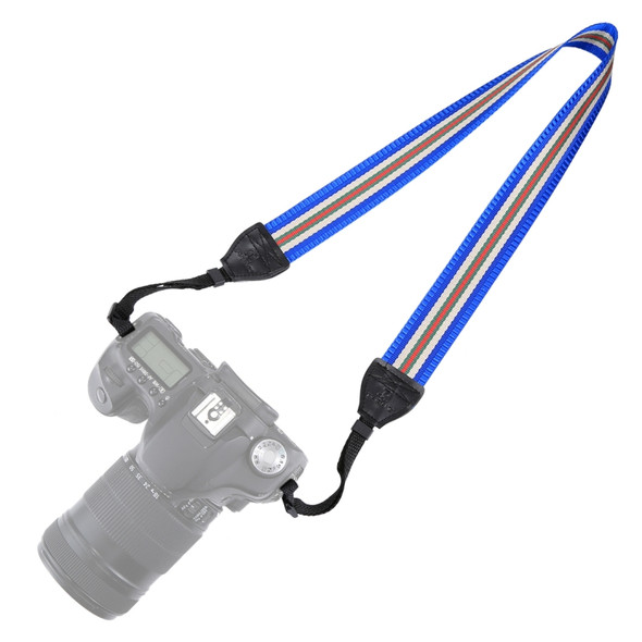 PULUZ Stripe Style  Series Shoulder Neck Strap Camera Strap for SLR / DSLR Cameras(Blue)