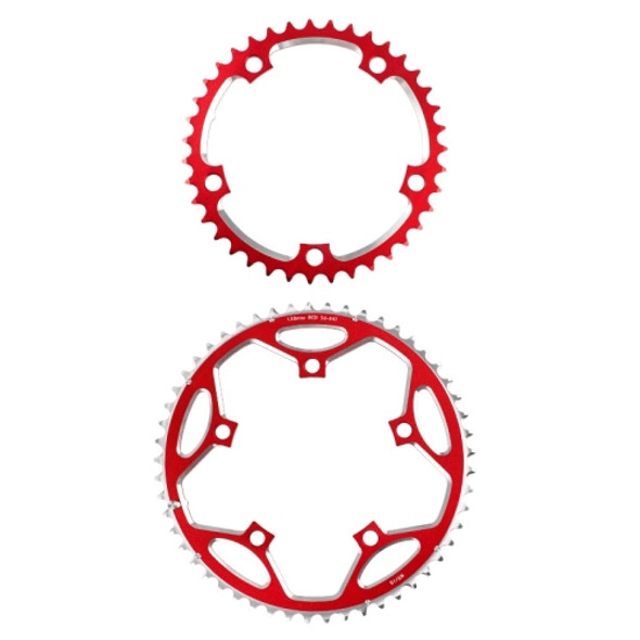 WEST BIKING YP0719273 Road Bike 56T-44T Double-Disc Aluminum Alloy Gears(Red)