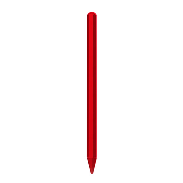 Stylus Pen Silica Gel Protective Case for Apple Pencil 2 (Red)