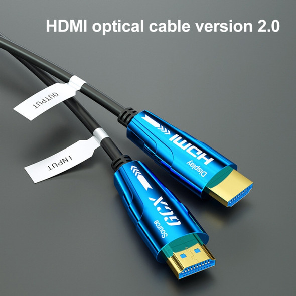 HDMI 2.0 Male to HDMI 2.0 Male 4K HD Active Optical Cable, Cable Length:10m