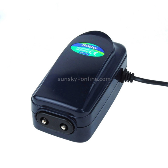 SOBO SB-748 8W Double Outlets Adjustable Flow Silent Aquarium Air Pump Fish Tank Oxygen Air Pump