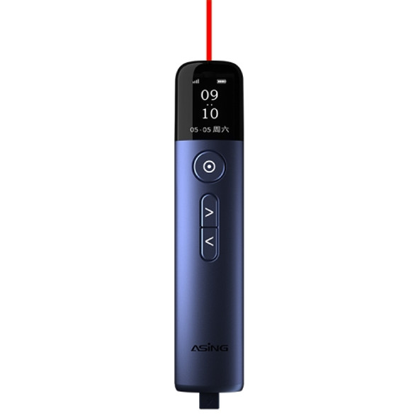 ASiNG A9 128MB Red Light Multifunctional PPT Touch Laser Page Turning Pen Wireless Presenter(Blue)