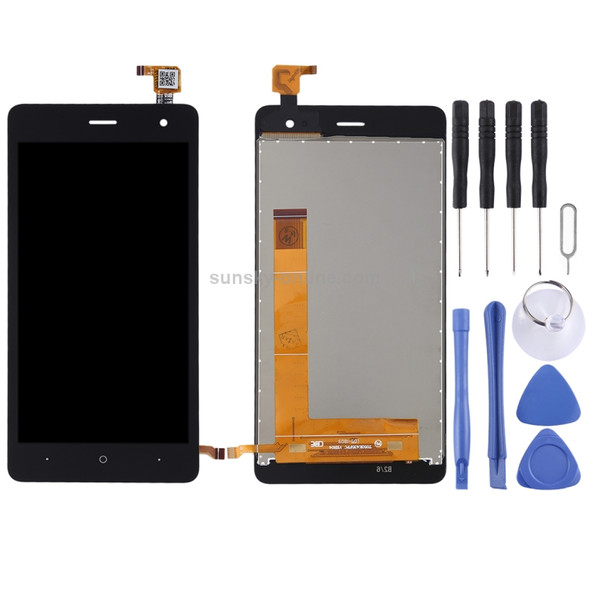 LCD Screen and Digitizer Full Assembly for Wiko Jerry 2(Black)