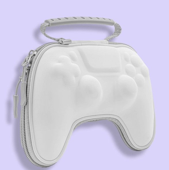 2 PCS Gamepad Storage Bag EVA Portable Protective Cover For PS5(White)