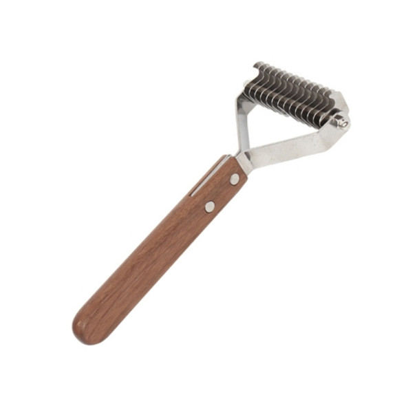 Walnut Pet Stainless Steel Cleaning And Grooming Comb, Specification: Small