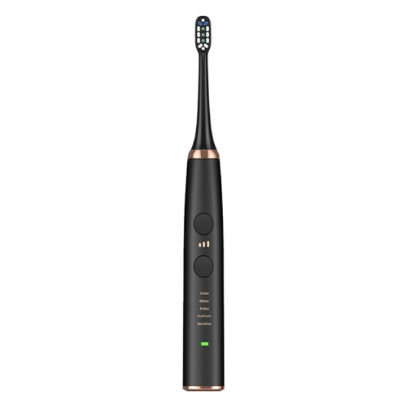 Wireless Induction Charging Ultrasonic Electric Toothbrush(Black)