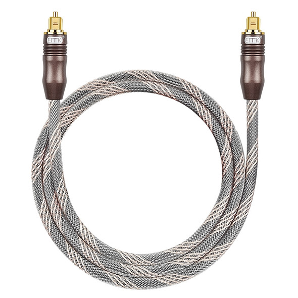 25m EMK OD6.0mm Toslink Square Port to Square Port TV Digital Audio Optical Fiber Connecting Cable