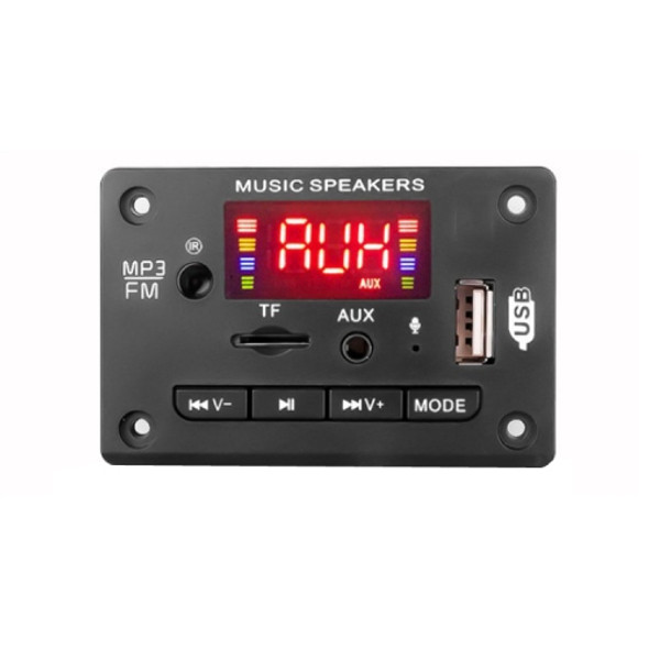 5V Car Color Display Audio Bluetooth MP3 Decoder Board(Black)